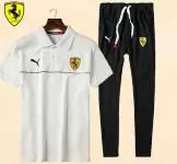 ferrari ensemble pantalon de sport sweat-shirt jogging running white